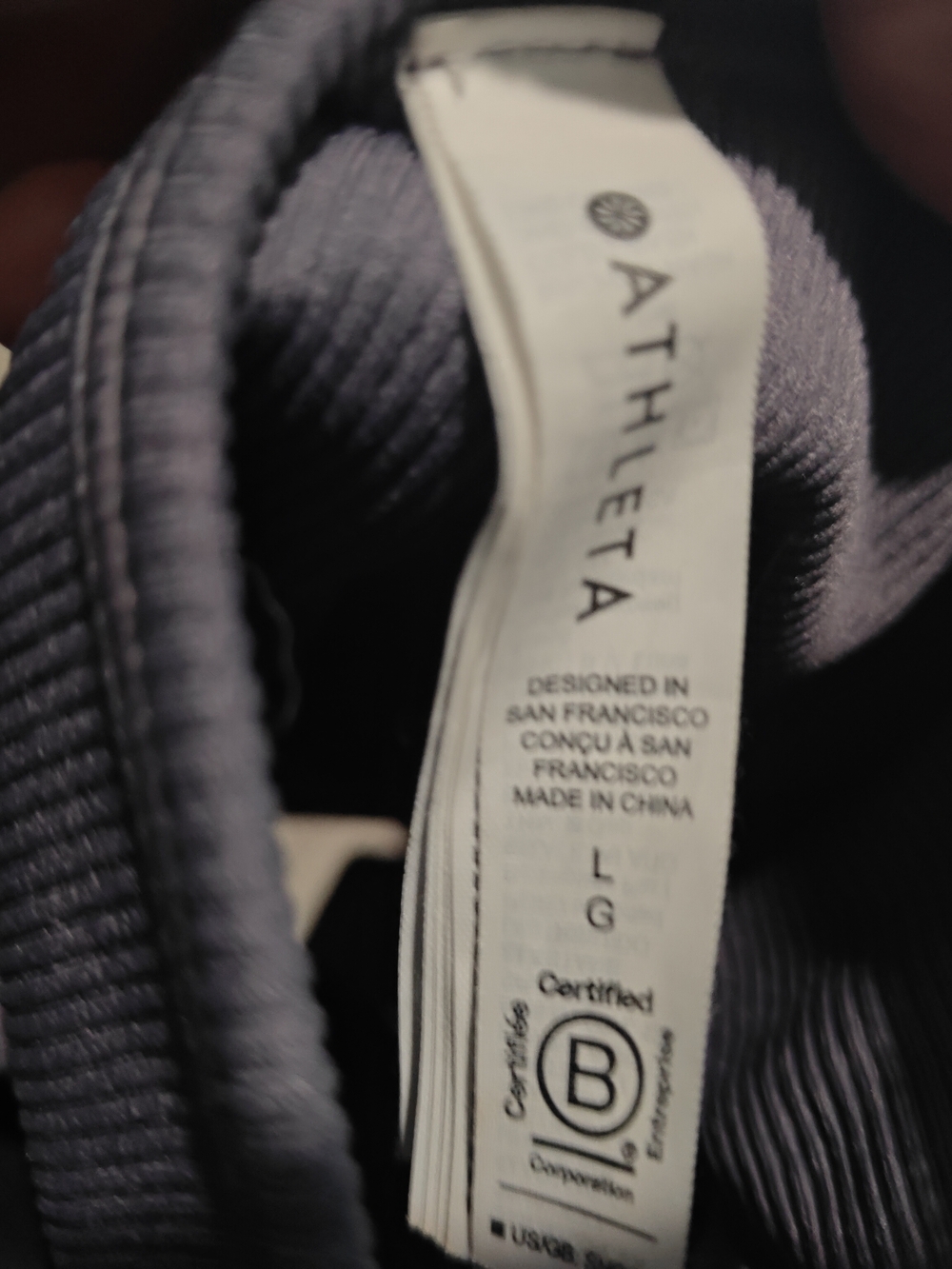 Athleta Ribbed Crop Tank - Lavender - Picture 3 of 3